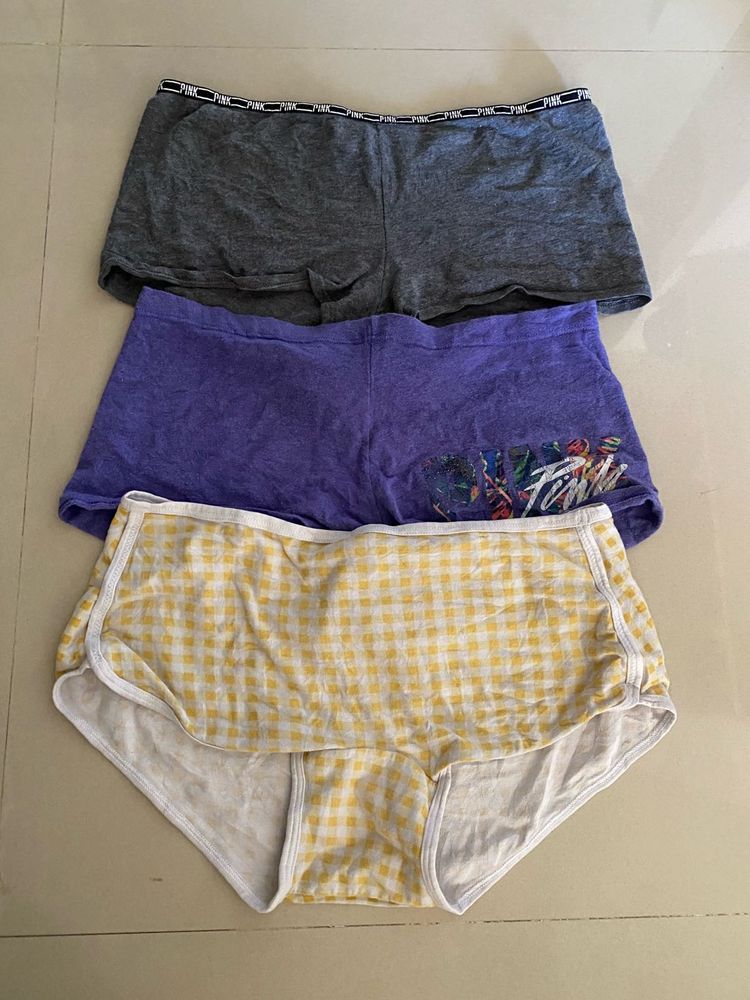 Bundle of 3 Pink Victoria's Secret Briefs