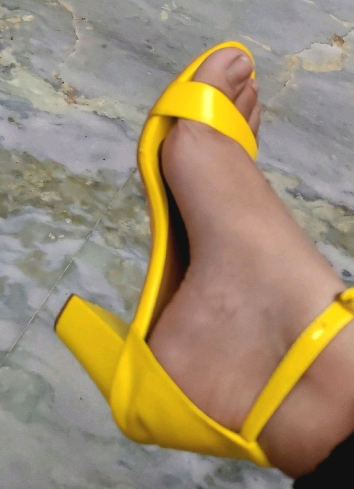 Yellow Heels So Beautiful Trending Collection