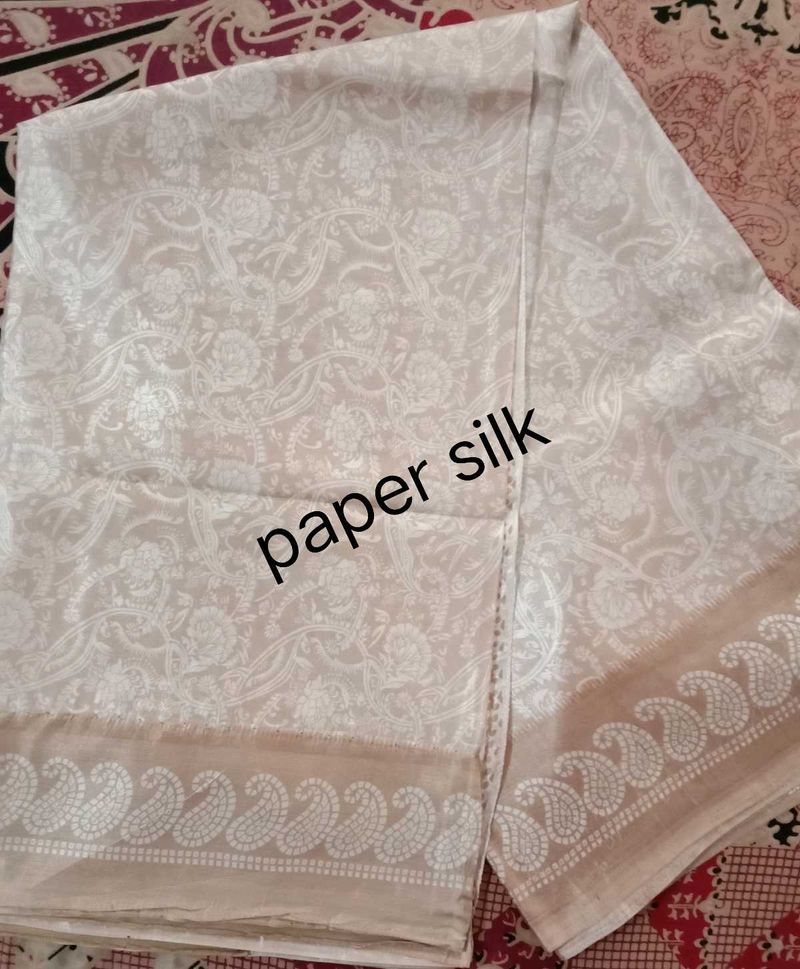 Elegant Paper Silk Saree