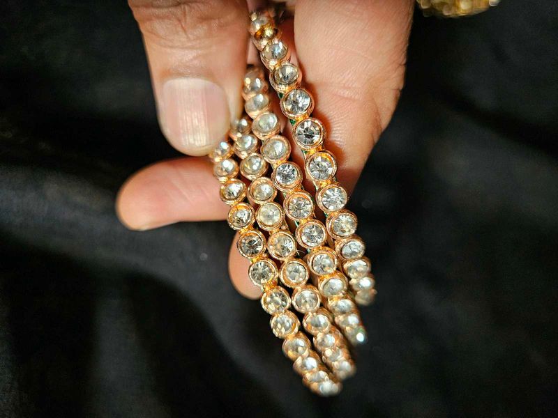 Sparkling Stone Bangles