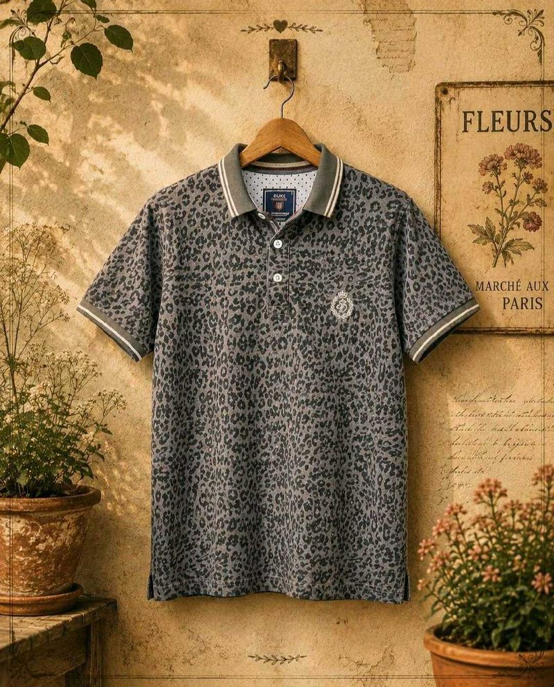 DUKE Stardust Printed Polo T-Shirt | Size S