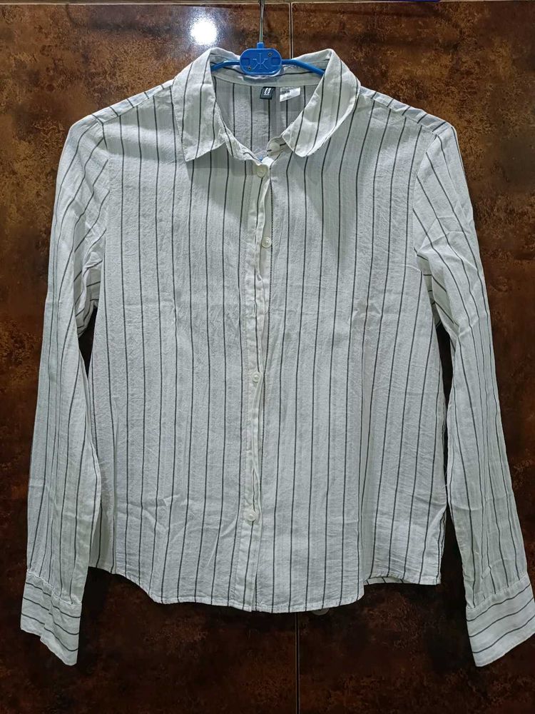 H&amp;M Striped Blouse Shirt