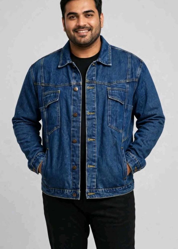 Men’s Classic Blue Denim Trucker Jacket