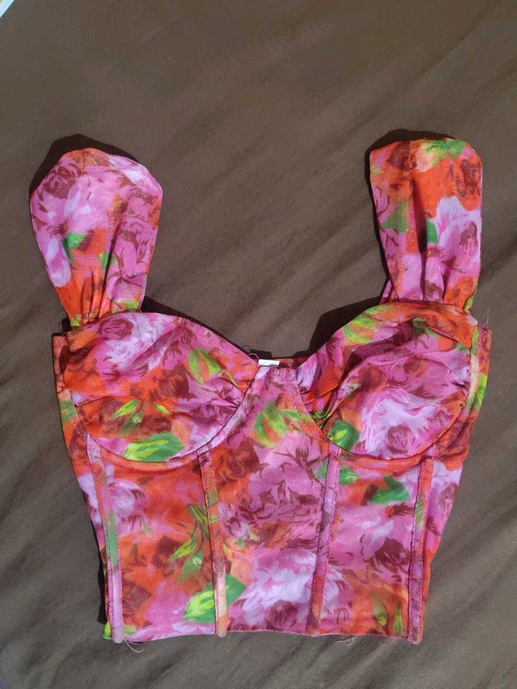 Floral Corset Top
