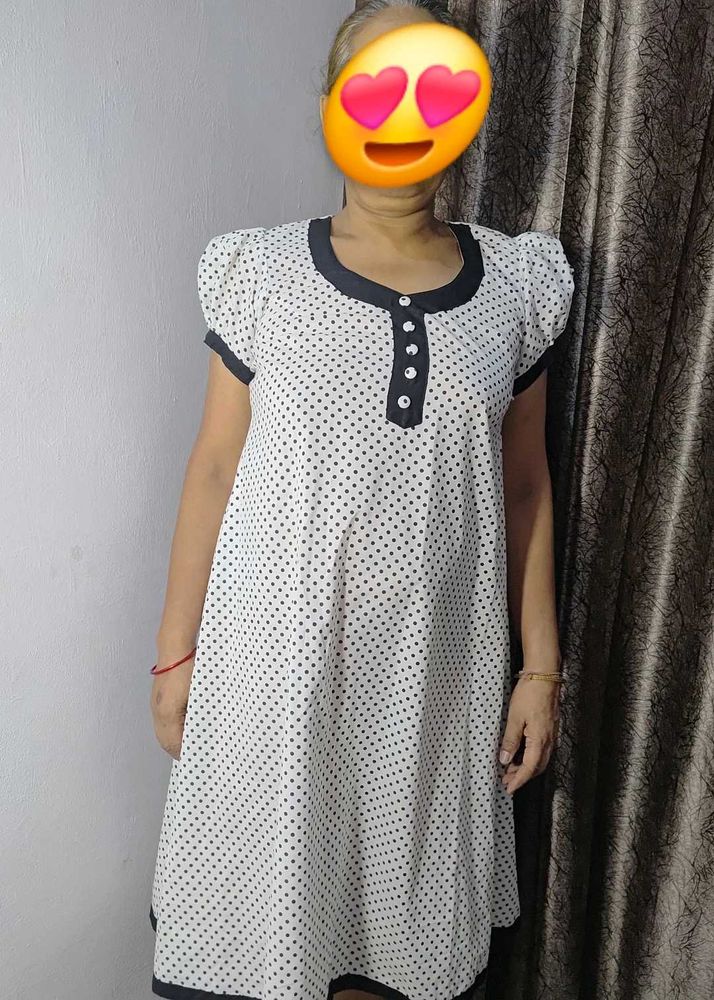 stitched pure cotton frock