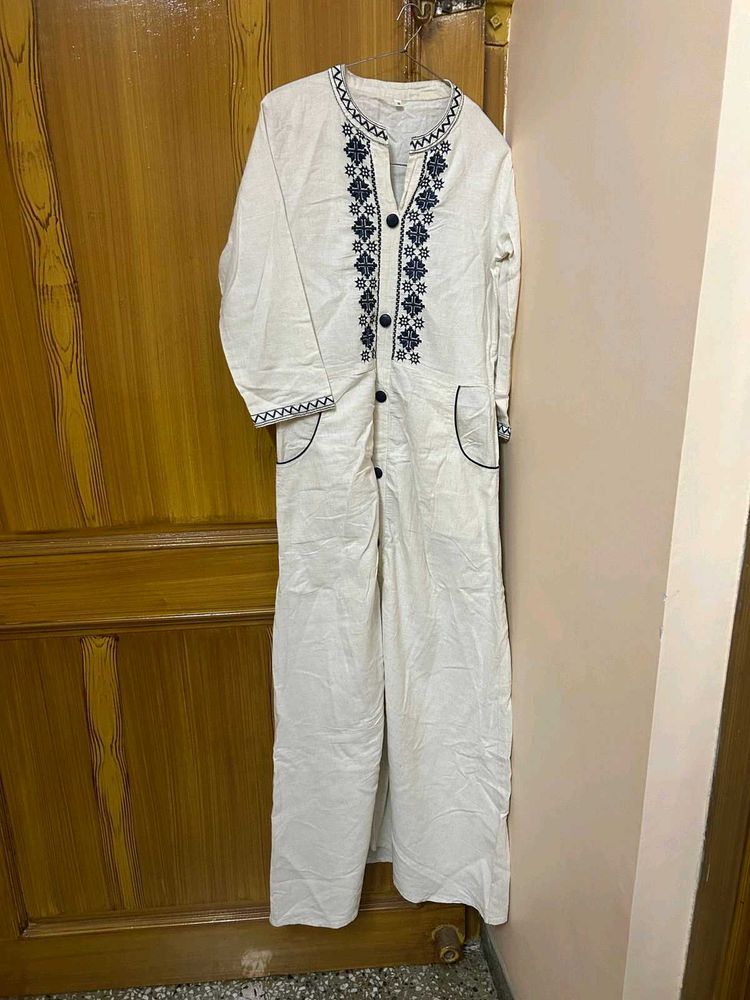 Embroidered Bohemian Jumpsuit