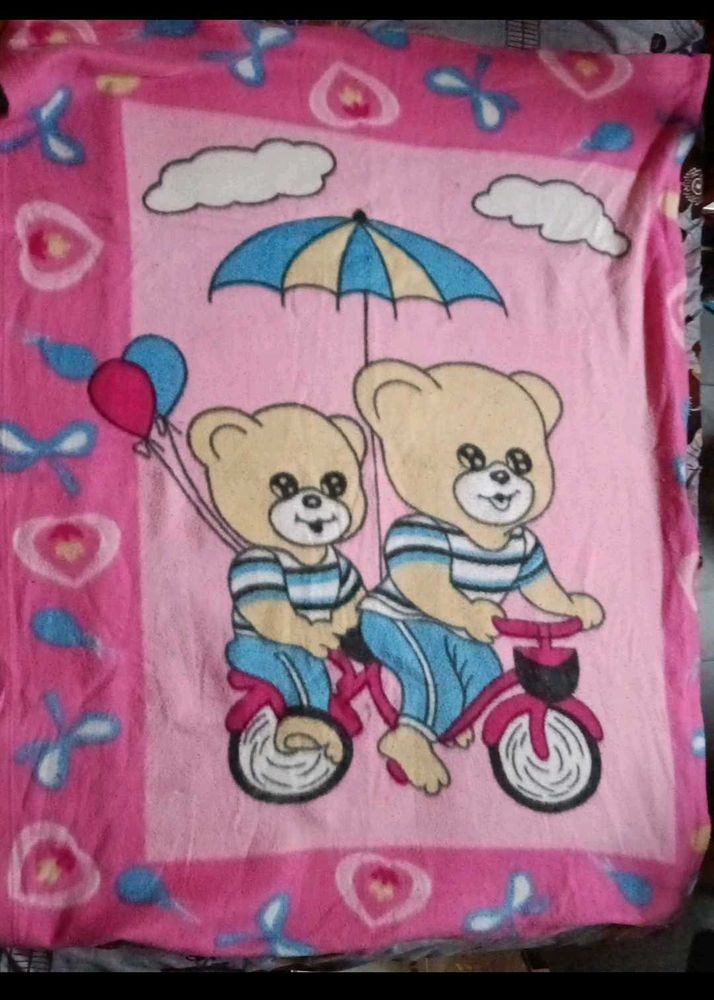 Cute Baby blanket buy 1get 1free