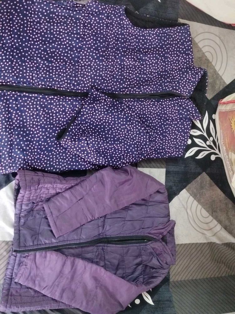 Stylish Purple Quilted Jacket