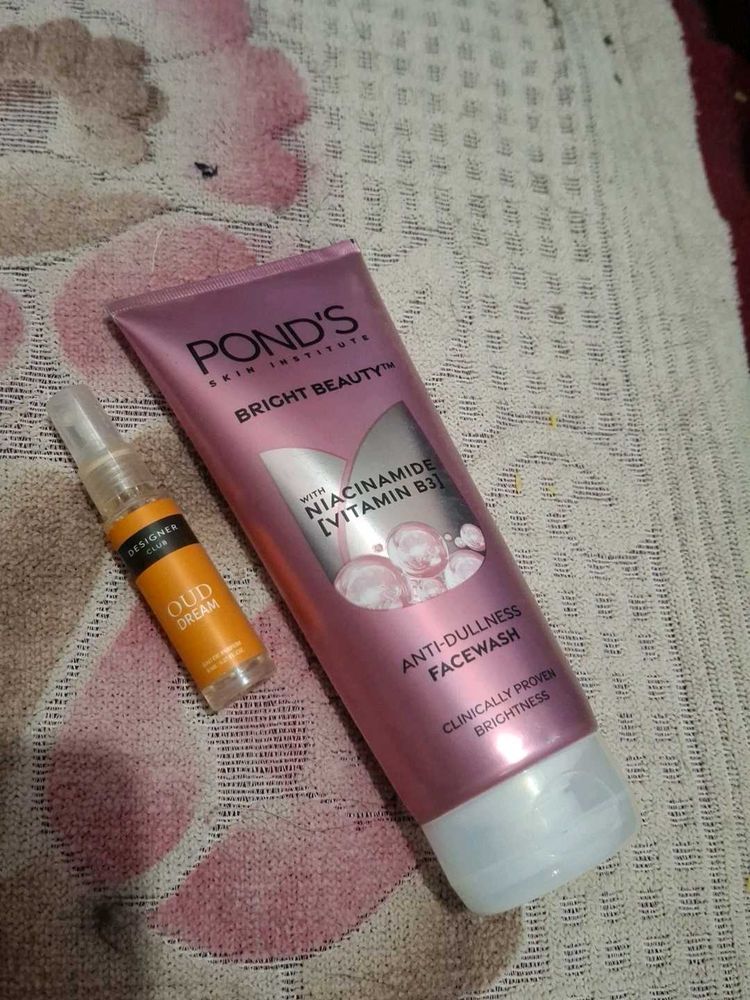 Pond's Bright Beauty Facewash &amp; Oud Dream Perfume