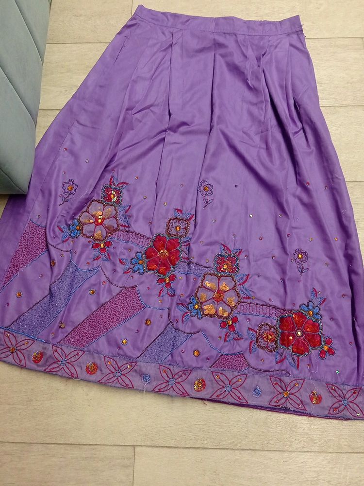 Heavy Work Ghaghra Or full Skirt