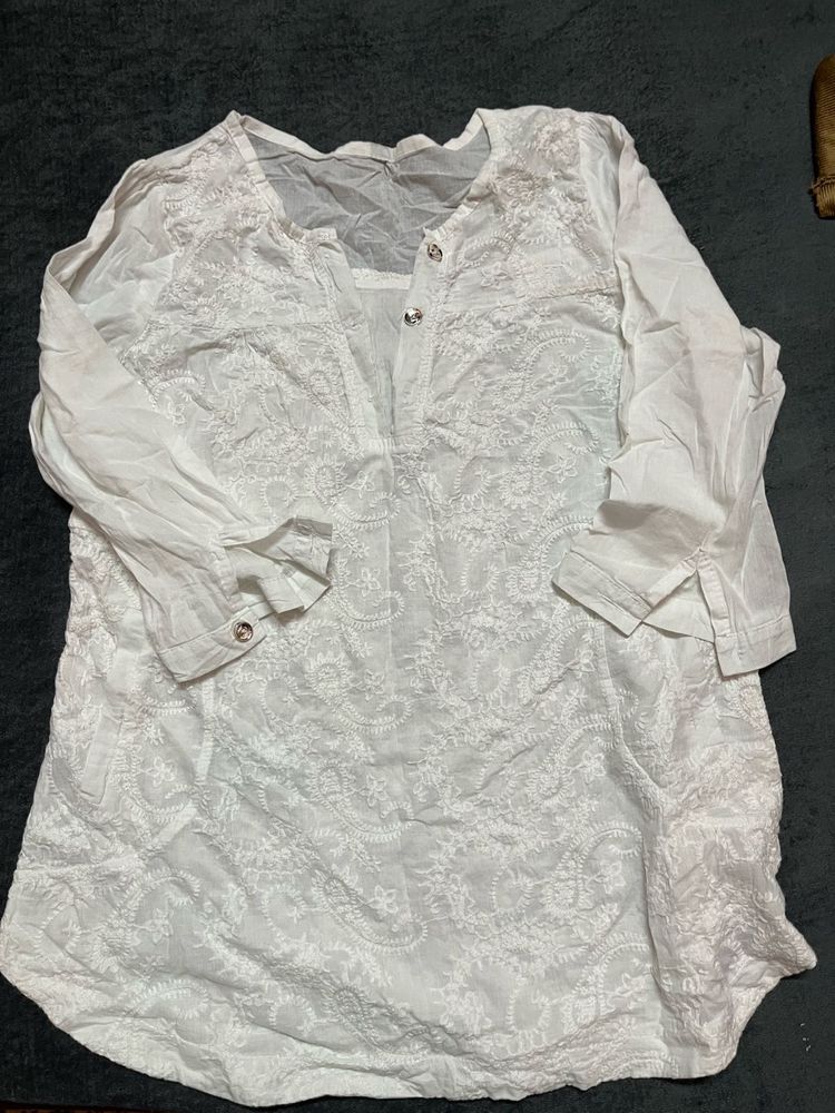 white kurti