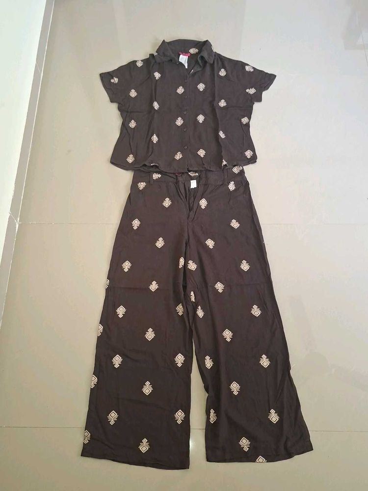 Stylish Brown Co-ord Set pack of 1 pair