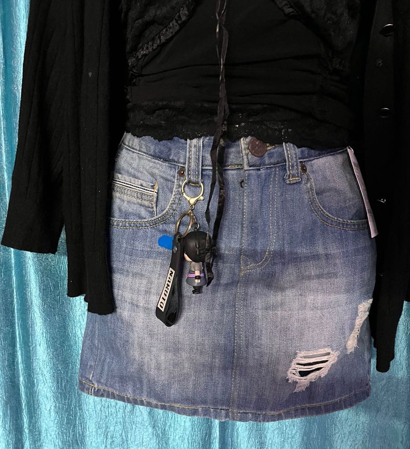 Denim Mini Skirt