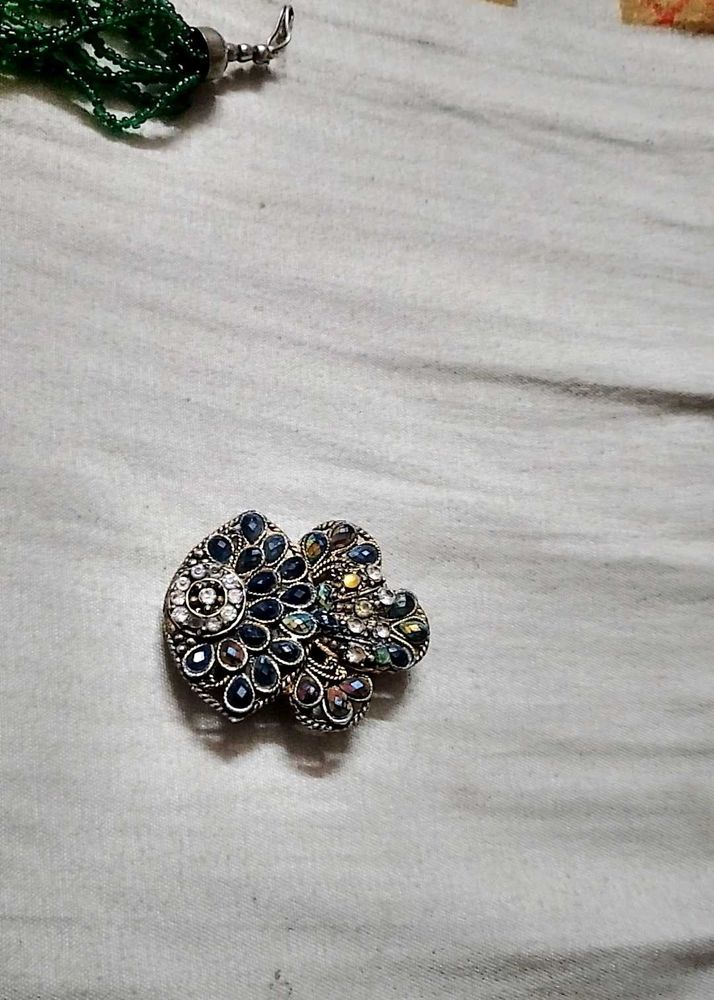 Stunning Peacock Brooch