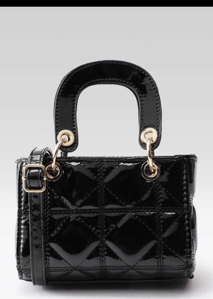 dress berry mini black sling bag