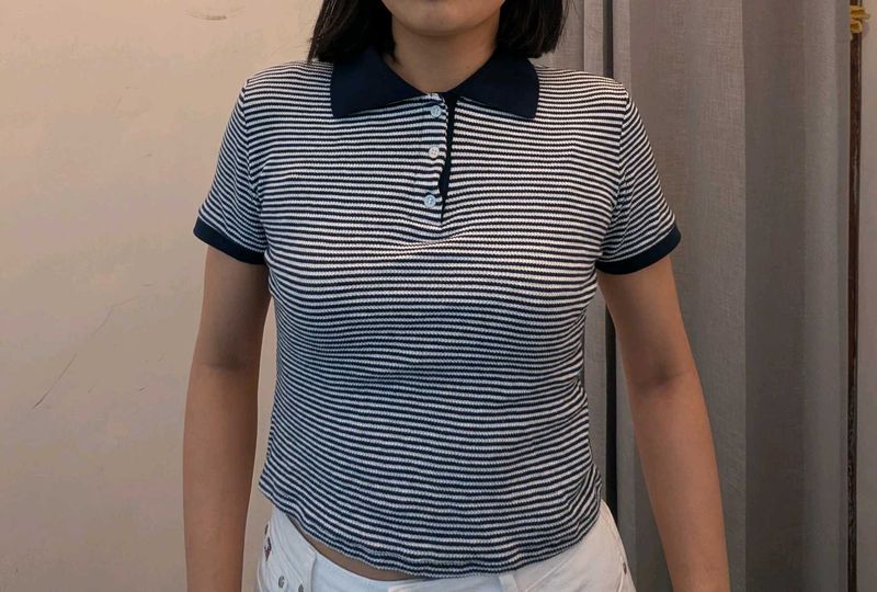 Striped Polo T-Shirt