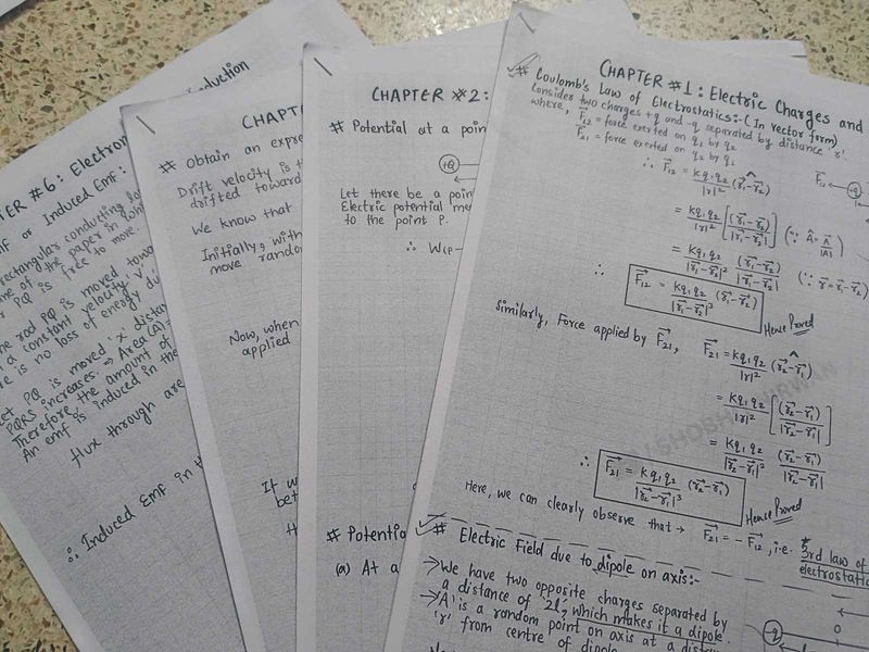 Physics Notes Class XII CBSE - Chapter Summaries