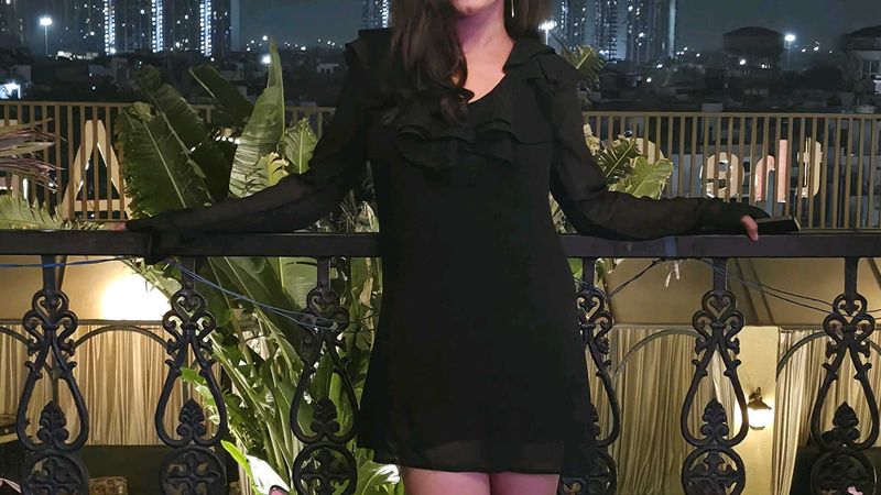 Chic Black Sheer Dress