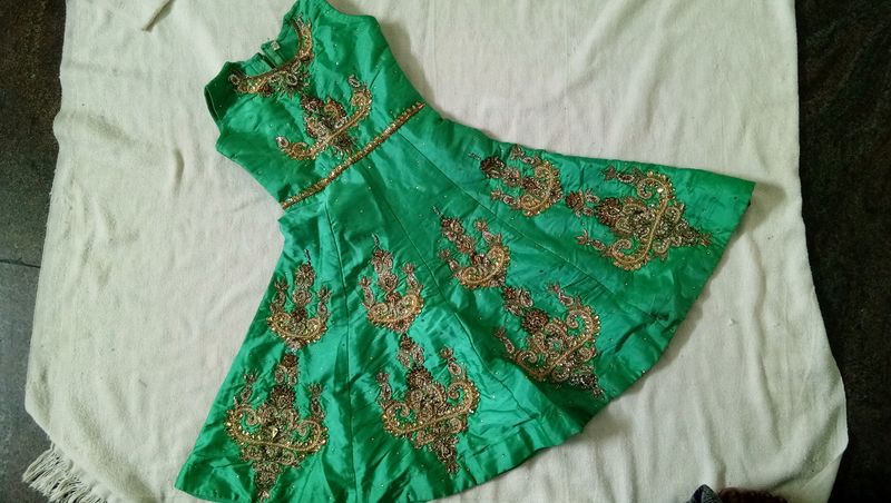 Kids Heavy  Zari Work Gown