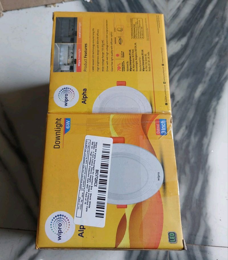 New Wipro 6w 10 Pc Led Ceiling Light