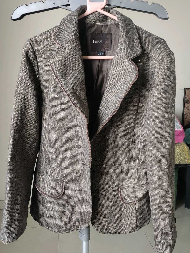 Brown Tweed Blazer