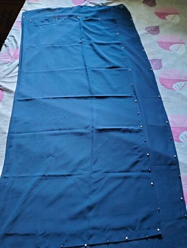 Elegant Navy Blue Malaysian hijab