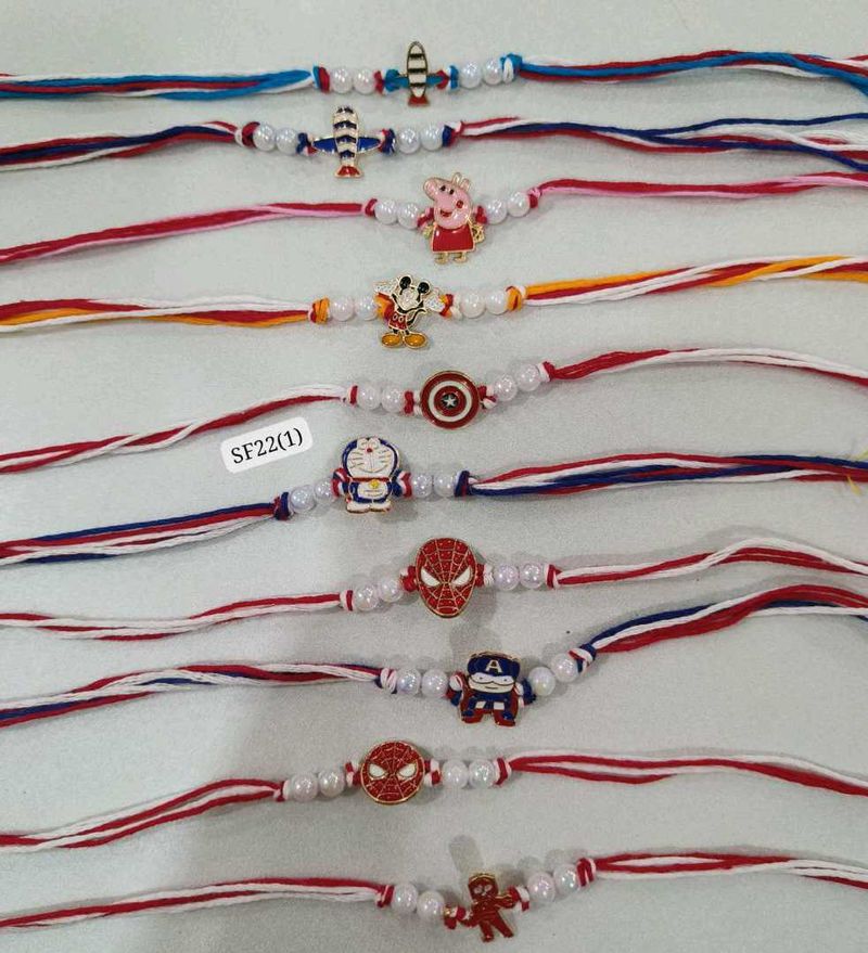 set of 10 kids rakhi