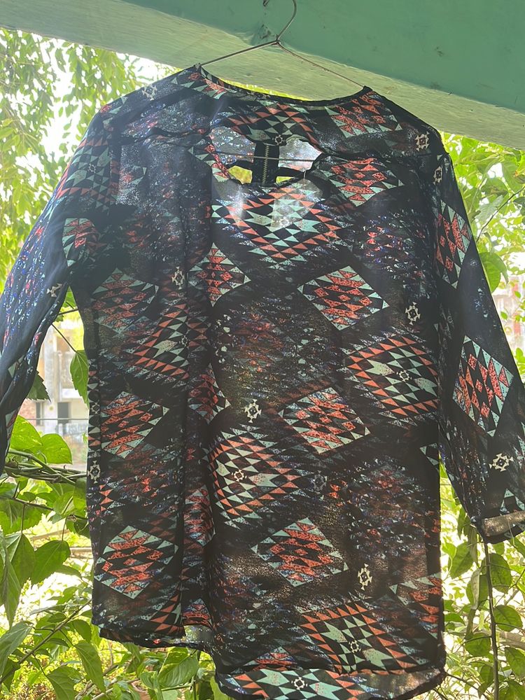 Zipper Western Women Top