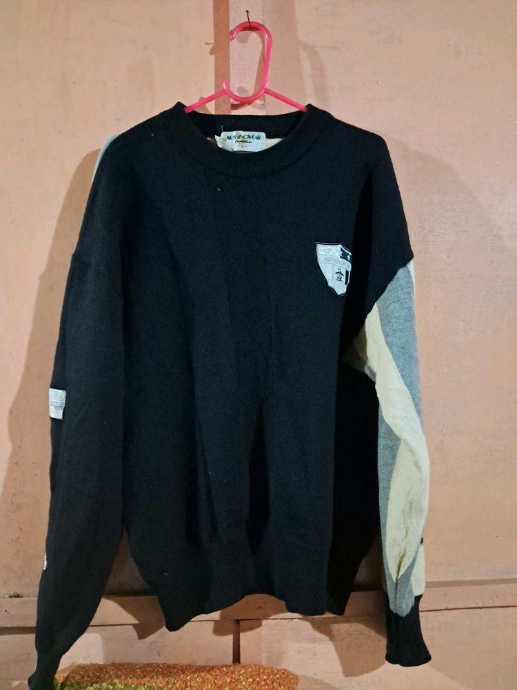 Stylish Color Block Knit Sweater