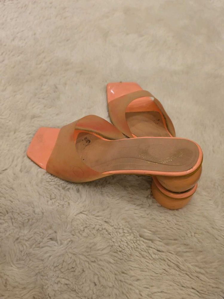 Chic Block Heel Slides
