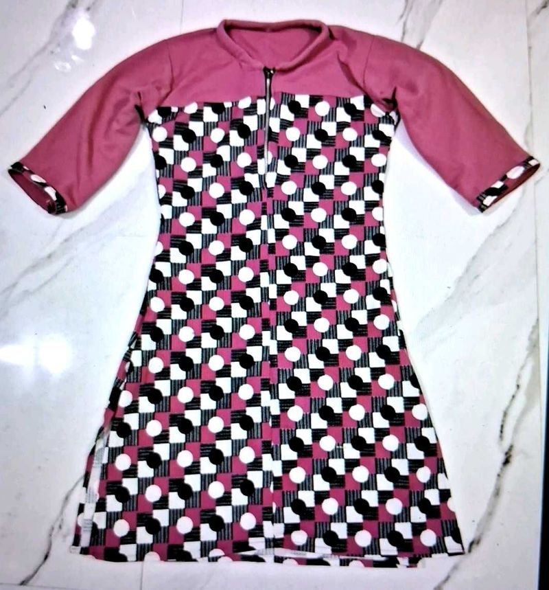 Stylish Geometric Print A-line Dress