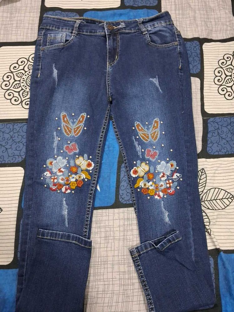 Designer Butterfly Jeans