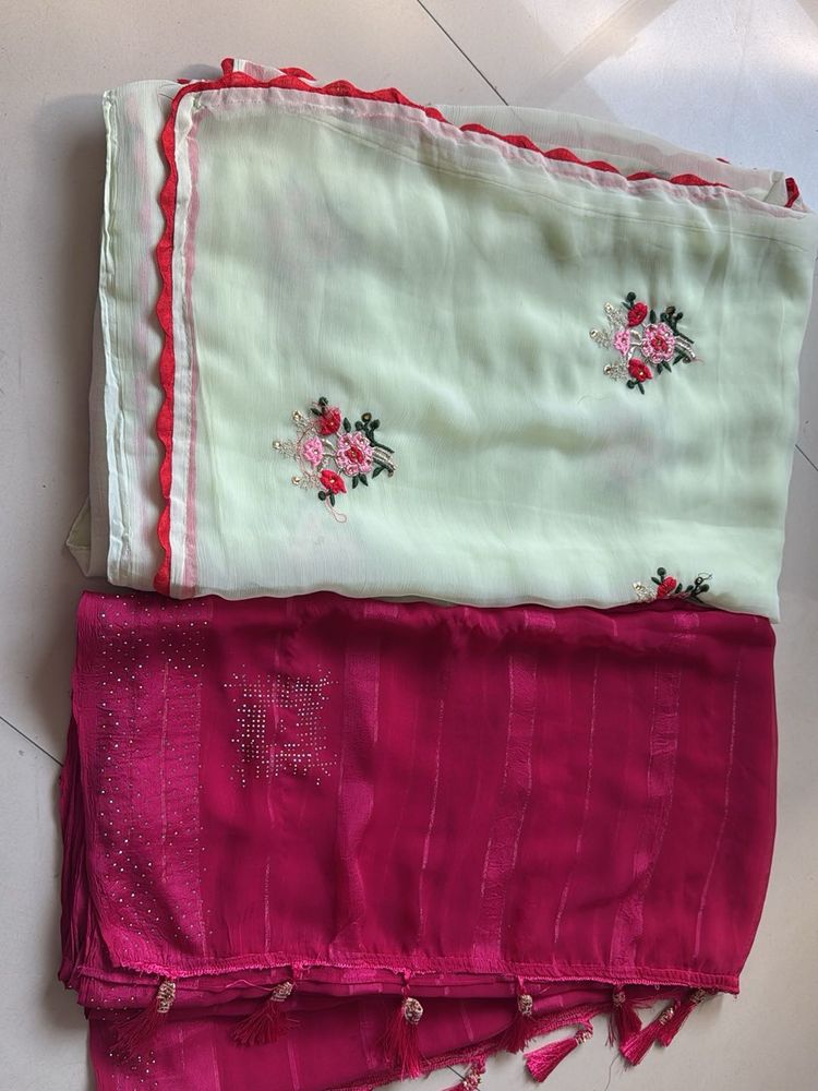 Beautifully Embroidered Saree