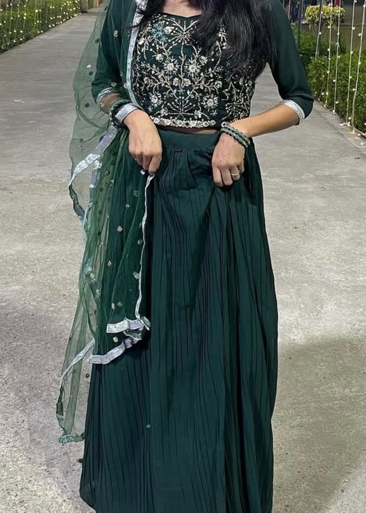 Elegant Green Lehenga Choli Set