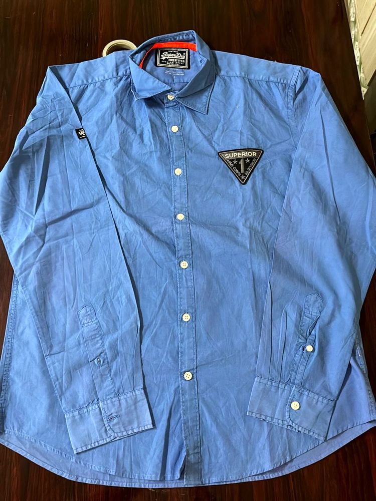 Blue Superdry Shirt
