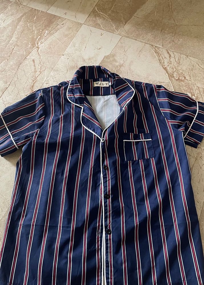 Classic Striped Pajama Shirt