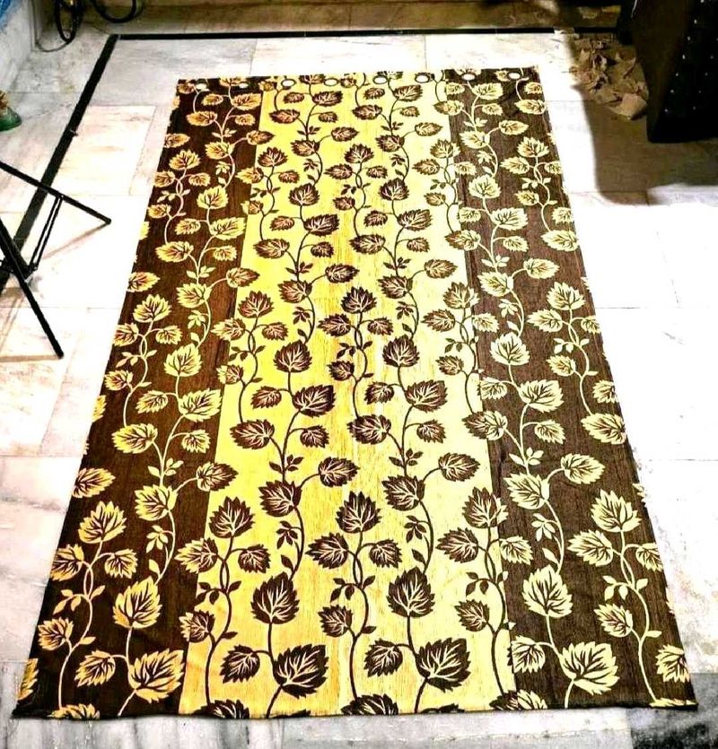 Floral Print Curtain