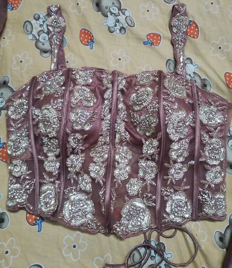 Embellished corset set size 36/40