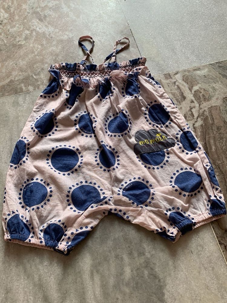 Cute Polka Dot Baby Romper