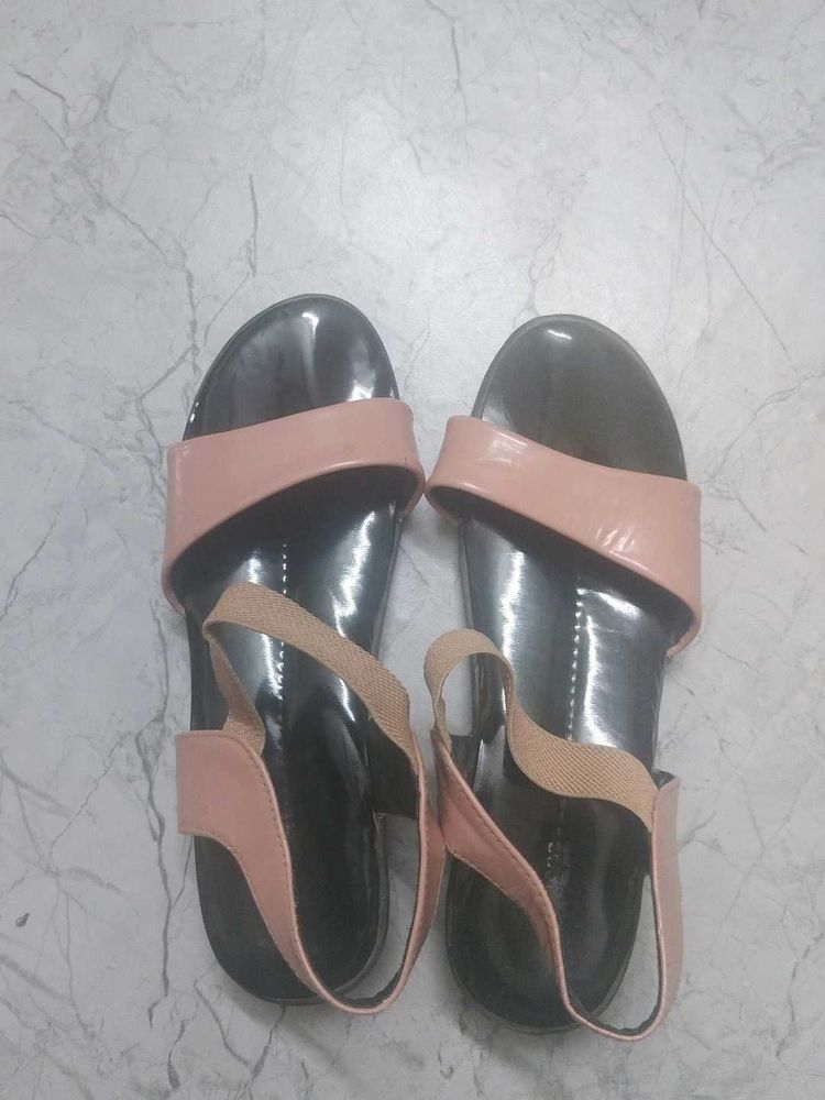 Peach Slingback Sandals