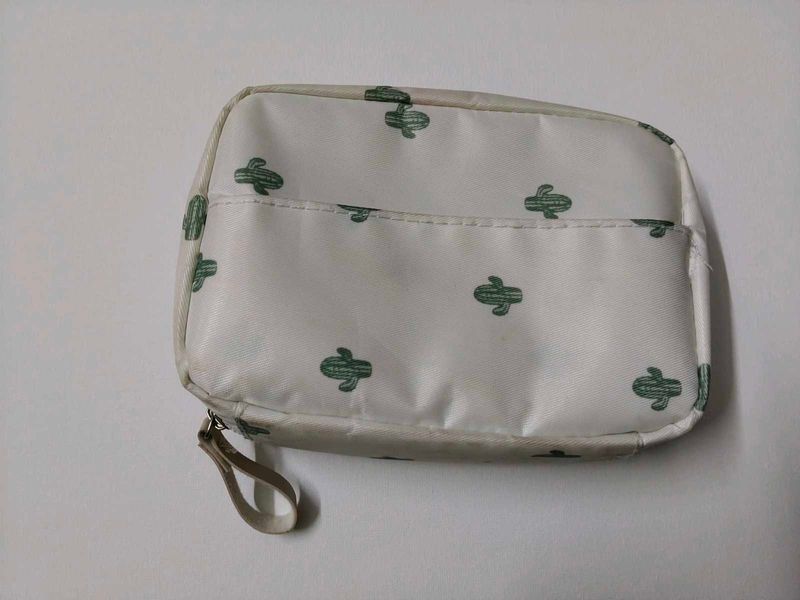 Cute Cactus Print Pouch