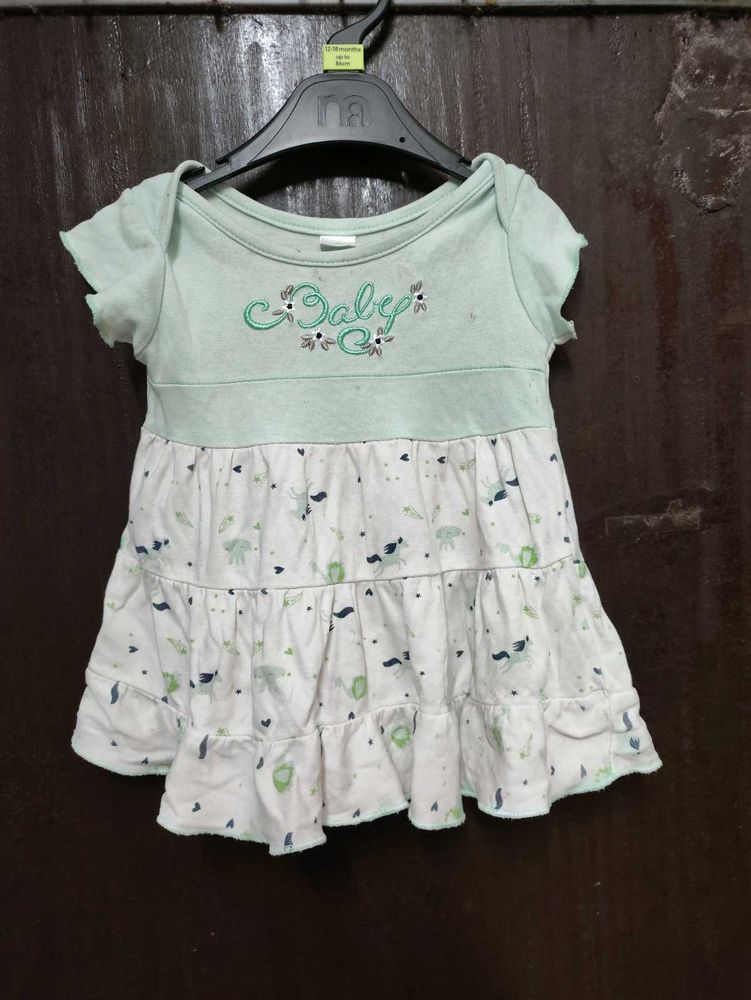 Sea Green Colour Frock