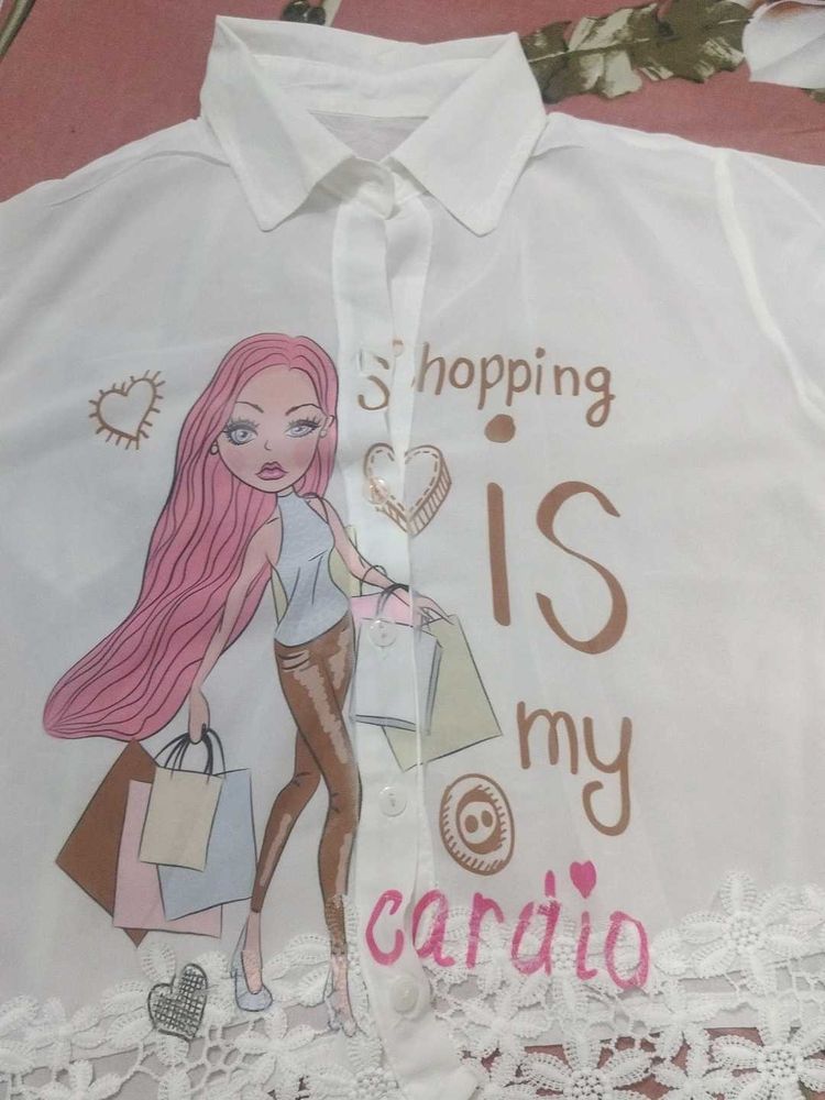Cute Graphic Print Shirt