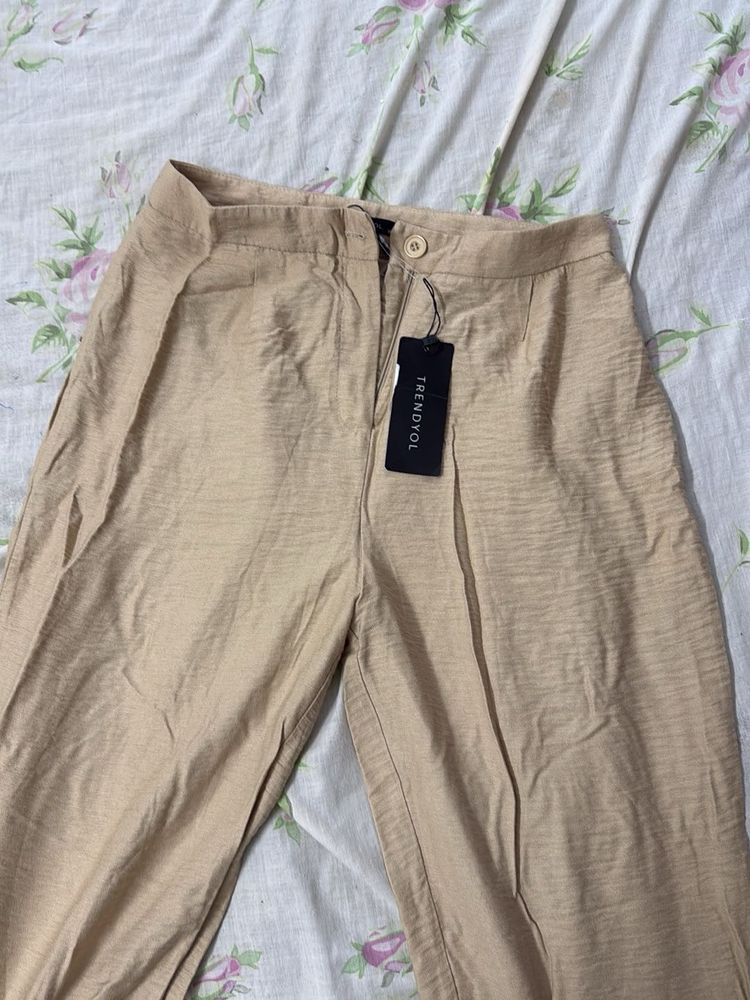 Trendyol Beige Wide-Leg Pants