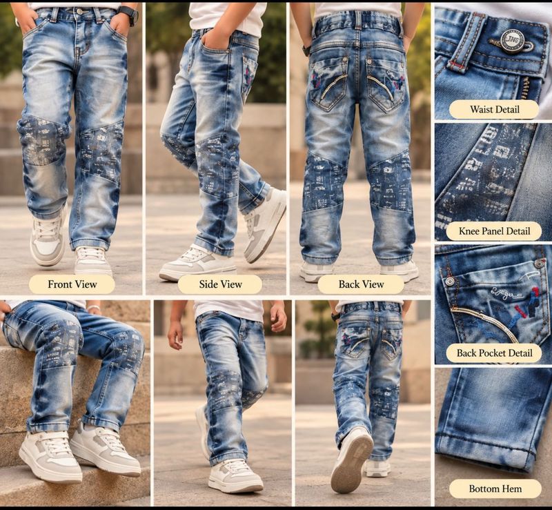 Stylish Distressed Blue Jeans for Men