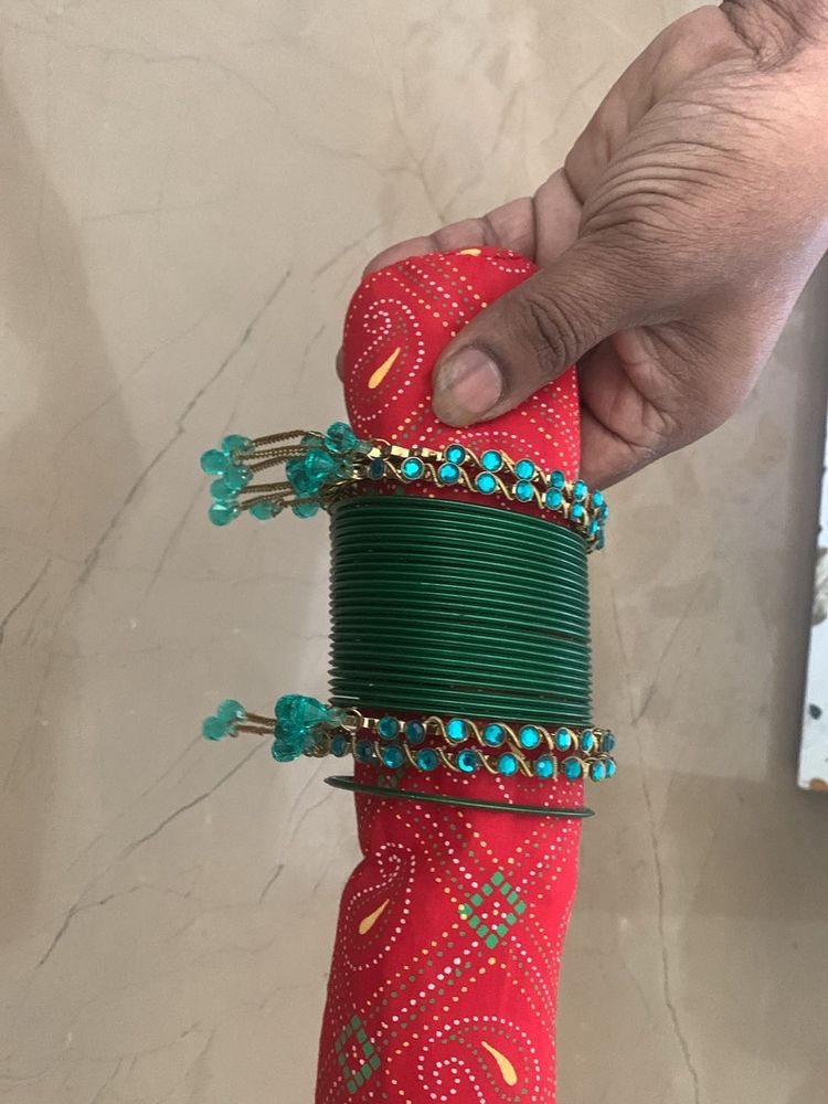 Brand New Fixed Price Green. Bangle Set