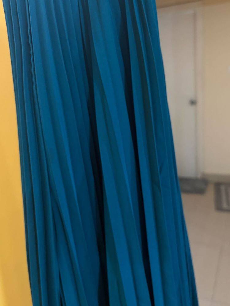 Teal Pleated Pants