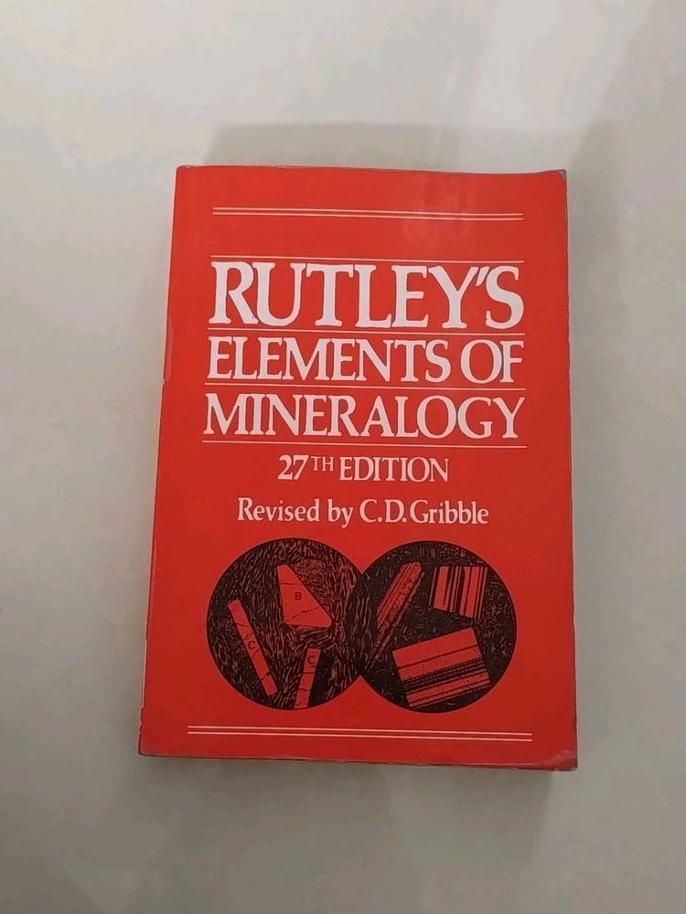 Rutley's Elements of Mineralogy 27th Edition