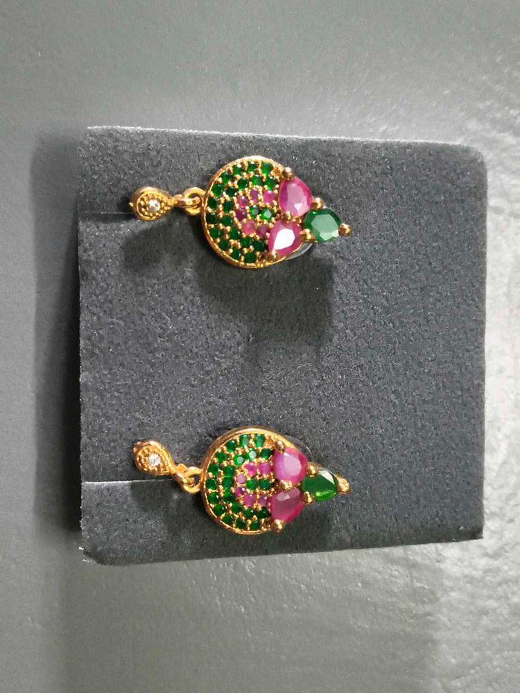 Elegant Gemstone Drop Earrings