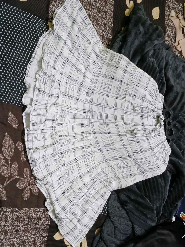 Chic Plaid Casual Skirt
